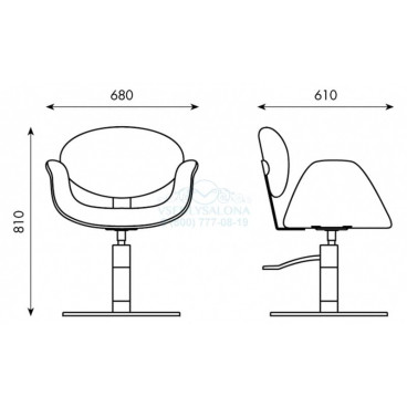 Кресло парикмахерское WAVE
