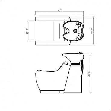 Мужская мойка барбер "Cento"