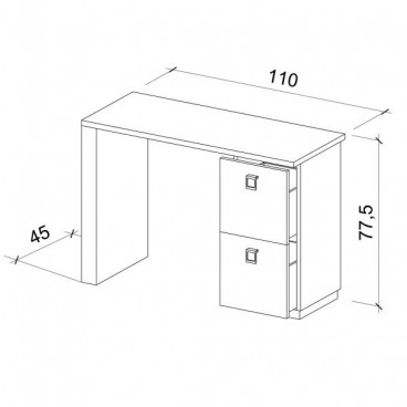 Стол маникюрный "BASICURE"