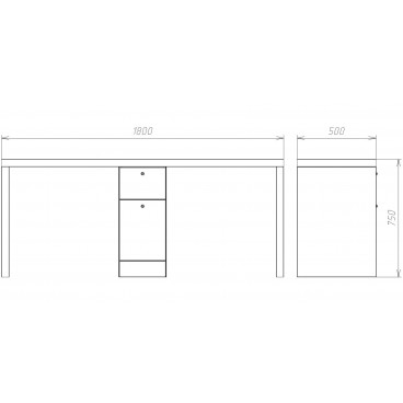 Маникюрный стол Double ECO