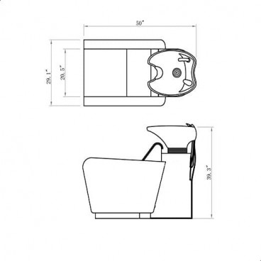 Парикмахерская мойка "Venti"