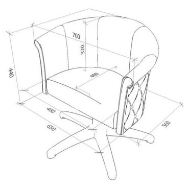 Кресло парикмахерское &quot;Secret&quot;
