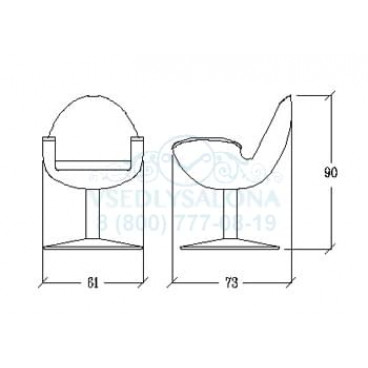 Кресло парикмахерское MIRO