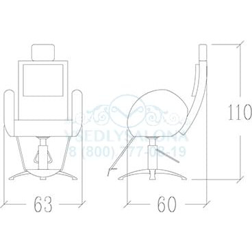 Кресло парикмахерское GINGERMAN