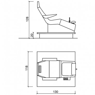 Педикюрный СПА комплекс &quot;STREAMLINE PIPELESS DECK SHIATSU&quot;
