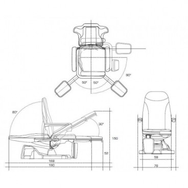 Кресло педикюрное &quot;PODO BRUSO&quot;