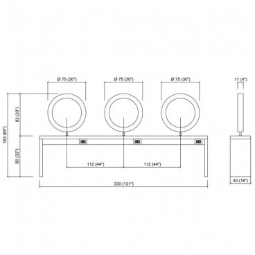 Зеркало парикмахерское &quot;Triobert Wall&quot;