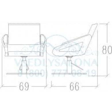 Кресло парикмахерское MOON CHAIR