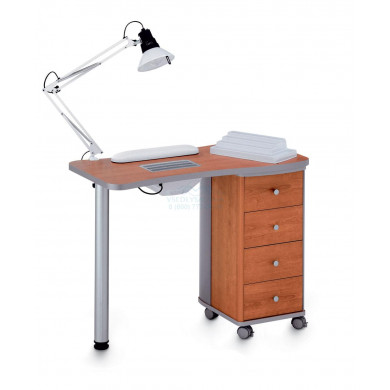 Стол маникюрный белый с вытяжкой 204 LХ