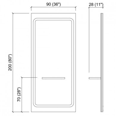 Зеркало парикмахерское &quot;ATMOSPHERE&quot;