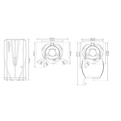 Вертикальный солярий &quot;Luxura V8 48 XL BALANCE&quot;